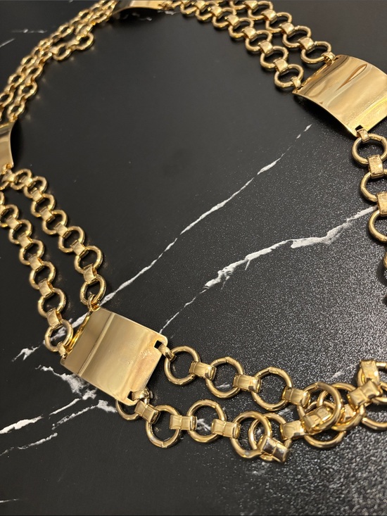 Gold-Tone Multi-Strand Chain belt- Unbranded